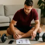 Scheda di allenamento con manubri a casa: trucchi semplici che aumentano la varietà degli esercizi